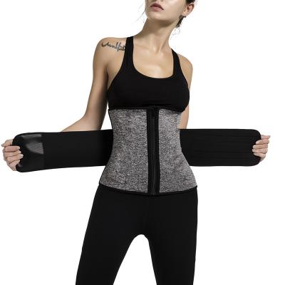 China Breathable Waist Trainer Slimming Belt Body Shaper Tummy Control Shaping Strap Corset Waist Trimmer For Women for sale