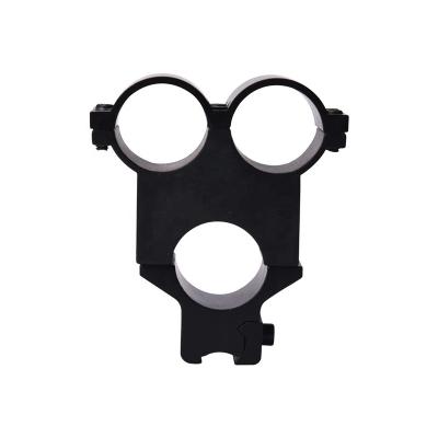 China Aluminum Alloy Three Holes Flashlight Scope Mount 25.4mm Scope Rings Combo for sale