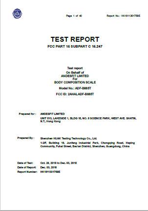 FCC - ANDESFIT LIMITED