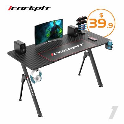 China Other New Update LED Lighting Computer Table PC Gaming Desk for sale