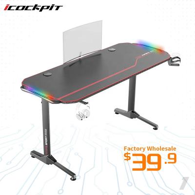 China Other New Icockpit 55 Inch Design Metal Frame E-sports Ergonomic Gaming Table Desktop Gaming Escritorio Small PC Computer for sale