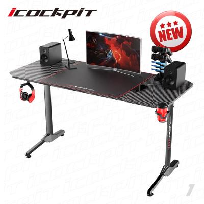 China Single Icockpit Adjustable Household E-sports Internet Cafe Game Table Gaming Table Black Multi Gaming Desk (Other) for sale