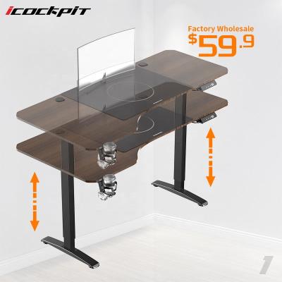 China (Size)Hot Selling Adjustable Icockpit L Shape Corner Computer Desk Study Writing Table Computer Desk Large For Home Office for sale