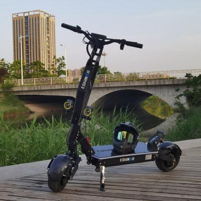 China ESHINER Unisex Black Knight Rider 7 Start 60V 72v 6000W 8000w Carbon Fiber NFC And Password Color E Scooter With Push Mode for sale