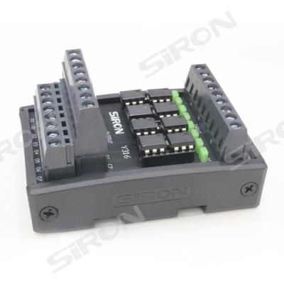 China SiRON Y316 NPN/PNP Input/Output 8 Bit DC Isolation Sealed Optical Coupling Solid State Relay for sale