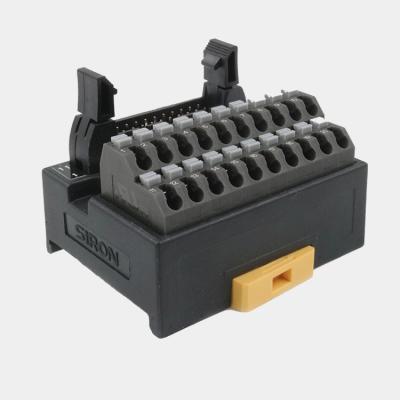 China PLC 20 Pin MIL Plug Connector Metal Demo Black Suitable Type PC+ABS Electrical Terminal for sale