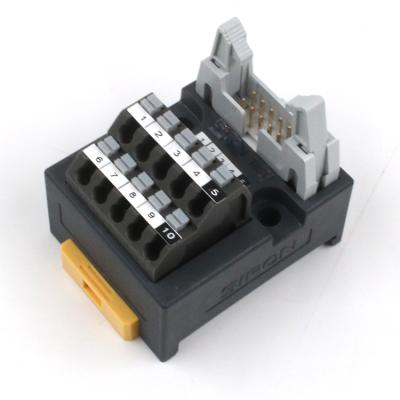 China Suitable PLC DC Terminal Black 10 Pin MIL Plug Connection Demo PC+ABS Type for sale