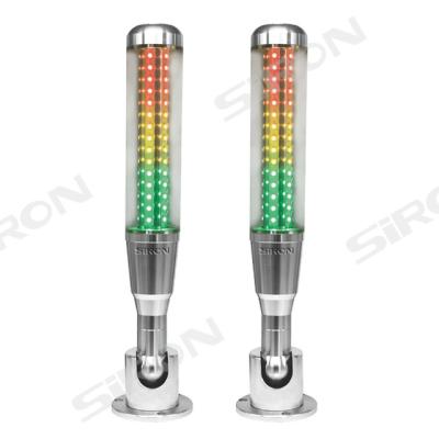 China Transparent Acrylic+PC SiRON NPN PNP Three Color Tower LED Signal Multifunction Indicator Lights for sale