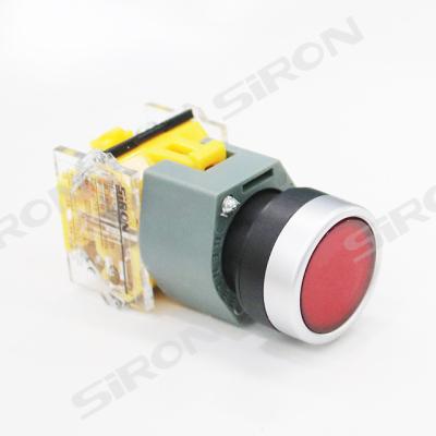 China AC/DC SiRON H013-R Series Push Button Switch With LED Light 22mm Illuminated Flat Main Push Button for sale