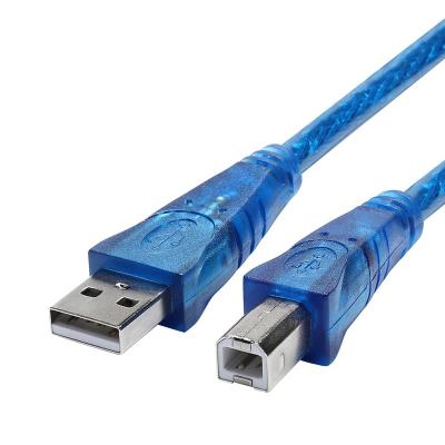 China Blue USB2.0 Extension Cable USB2.0 Extension Cable Male to USB Male Supplement to Printer Cable with Ferrite Core for Computer for sale