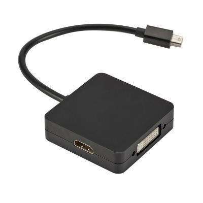 China COMPUTER mini dp to vga projector displayport to hdmi vga adapter dp to hdmi dvi three-in-one converter for sale