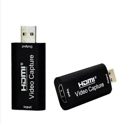 China Mini.Portable Audio Video Capture Cards HDMI to USB 2.0 HD 1080p 30fps Video Capture Device for Game Live Streaming Video Conference for sale