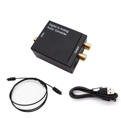 China Digital-to-Analog Audio Converter Video & Audio Coaxial Fiber Optic Signal To Analog DAC Amplifier Decoder Spdif Stereo 3.5MM Jack 2*RCA for sale