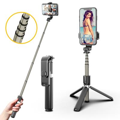 China Bestselling L03 Portable Flexible Wireless Monopod Selfie Tripod Mobile Phone Stick 3 in 1 Camera OEM Stainless Steel Fold Rohs Feature for sale