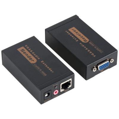 China Plug and play 100M VGA video-audio supplement via single RJ45 Cat5/6 by RJ45 1080P extender for sale