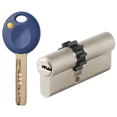 China Security Locking System Dimple Cut Computer Key Pearl Isreal Profile Cylinder Lock Security Classic Double Nickel Euro for sale