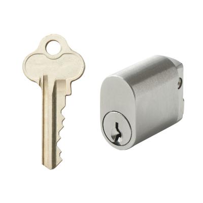 China Making Key Locking System Hot Selling C4 6 Pin Keyway Cam Type Australian 570 Brass Oval Lock Cylinder for sale