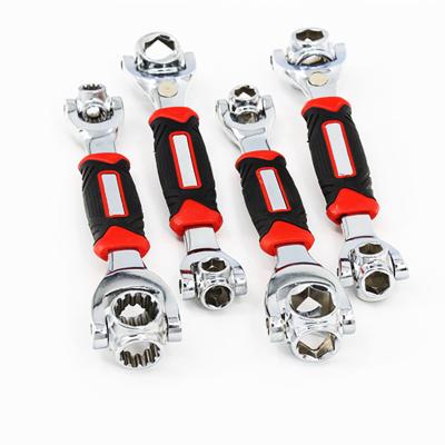 China 360 Degree Universal Ratchet Socket Wrenches Universal Repair Hand Tool Repair Tool Chrome DIY Tool for sale