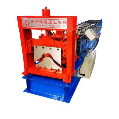 China Hotels Factory Color Steel Ridge Tile Roofing Cold Roll Forming Making Machine Metal Ridge The Roof Cover Roll Former for sale