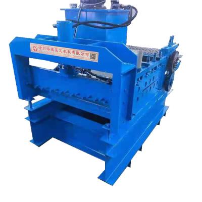 China Building Material Stores Floor Deck Roll Forming Machine Tiling Material Making Machinery for sale