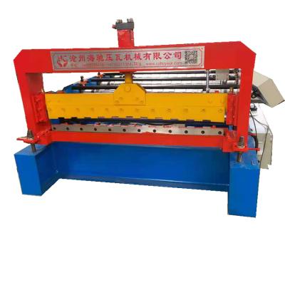 China Building material shops automatic color tile pressing machine C10 steel veneer roller pressing machine for sale