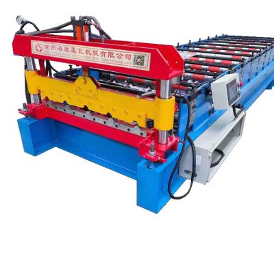 China Hydraulic Driven Building Material Stores 840 Fast Single Panel Roof Winding Machine Can Be Exported To Order for sale