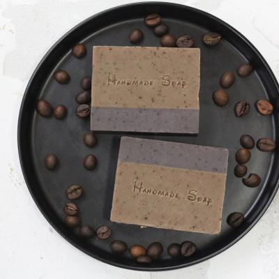 China Wholesale Natural 100% Coffee Bean Basic Cleansing Moisturizing Whitening Face Soap Black Handmade Body Soap for sale