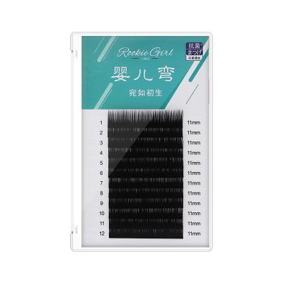 China Soft single dense row grafted eyelashes to lengthen and lengthen false eyelashes for sale