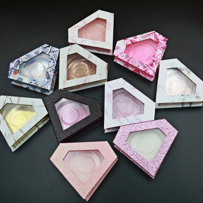 China Gift & Luxury Eyelash Storage Box Craft Heart Shape False Eyelash Packaging Lash Bulk Case for sale