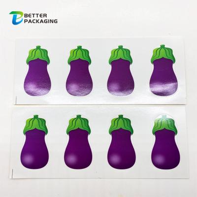 China High Quality Customzied UV Machine Food Packaging Printing Eco Friendly Cute Stickers Made Logo Strong Adhesive Personalized Food Fruit Packaging for sale