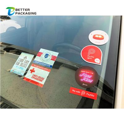 China Waterproof Raincoats Create Your Own Label Sticker Custom Window Static Clings Stickers for sale