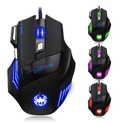 China Ergonomic Colorful Breathing Gaming 7d Lightweight Mouse Wired Mouse for sale