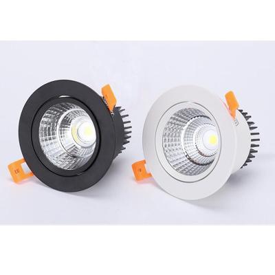 China Modern Led Downlight Ceiling Spot Kitchen AC220V 9W Recessed Round LED Lamp For Room Bedroom Hotel Dimmable Indoor Lighting Warm White for sale