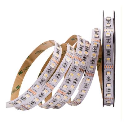 China Residential 16.4ft 12mm 60LEDs/m Non-waterproof 5050 RGBW Led Strip Lights for sale