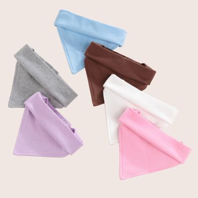 China Antibacterial Triangle Shape Newborn Baby Bandana Bib Cotton Bandana Drool Simple Organic Baby Bibs for sale