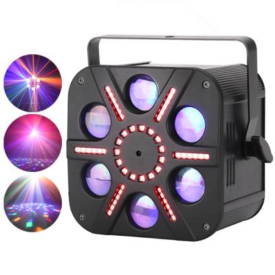 中国 Stage Party Stage Lighting Factory Wholesale 5x8w R/G/B/W/A Led Sunflower Nightclub Stage Effect Lights 販売のため