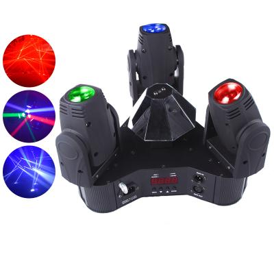 China 2019 High Quality Led DJ Club Triangle 3 Heads And Barrel Led Moving Beam Scanner Stage Light à venda