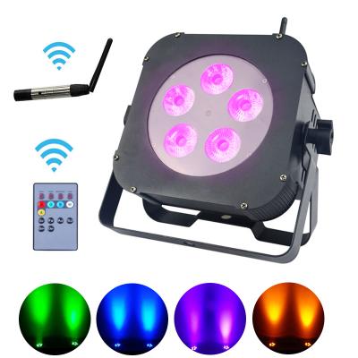 Chine Wireless Disco Battery Par 18W RGBWA+UV 6in1 Led Battery Par Light à vendre