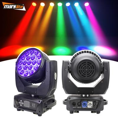 Chine DJ Moving Stage Nightclub Marslite 19pcs 15w Zoom Wash Head Lightweight Led Moving Head Zoom Wash Beam à vendre