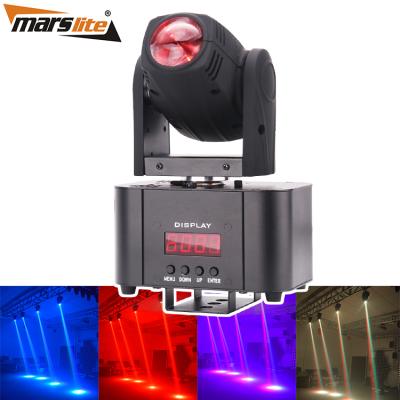 Cina Mini DJ Club 10w RGBW 4in1 Moving Head Lights Single Head Beam For DJ Nightclub Stage Lighting in vendita