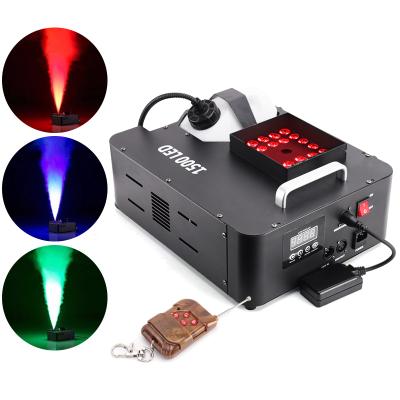 China Hot sale ir 1500w rgb remote control disco dmx led stage smoke fog machine for sale