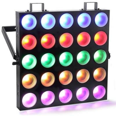 Cina DJ club LED matrix stage light 5x5 COB matrix 25x10w rgbw dmx led blinder for background on stage light in vendita