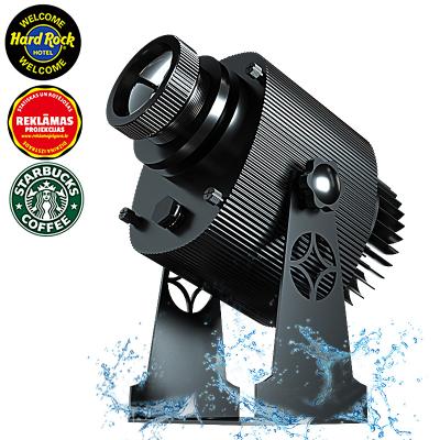 Chine Aluminum Alloy Wall Advertising Logo Projector 50w 80w Outdoor Rotating LED Gobo Advertising Spotlight à vendre