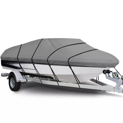 China UV Protection+Waterproof Waterproof Universal Chenhao 210d Marine Grade Oxford Fabric Trailerable Fitted Railerable T Floater Boat Cover for sale