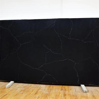 China High Quality Low Price Durable Gray Quartz Stone Black Beige Pure Engineered Quartz Stone for sale