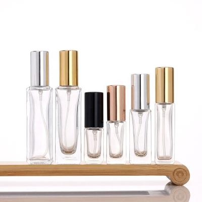 China Cosmetic Ru Star Wholesale Mini Reusable Clear 30ml 50ml 100ml Glass Parfum Perfume Bottle With Pump Sprayer for sale