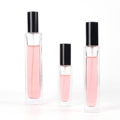 China Cosmetic Ru Star  Good Prize Travel Pocket Rectangle 30ml 50ml 100ml Glass Atomizer Fine Mist Glass Spray Bottle For Perfume Packaging for sale