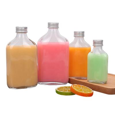 China Beverage Ru Star High Quality Empty Glass Beverage Bottle 50ml 100ml 250ml 500ml Juice Milk Liquid Packaging Bottle for sale