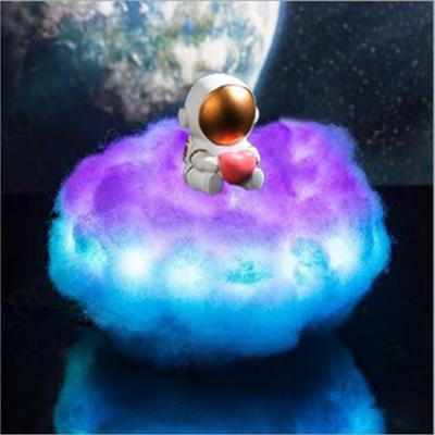 China Colorful Change Ready To Board LED Night Light Space Astronaut In Cloud Color Changing Night Lights For Kids Creative Birthday Gift for sale