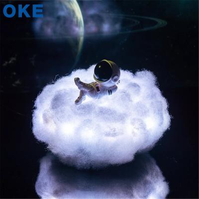 China 2021 Newly Colorful Changing Children's Bedroom Night Lights Decorated LED Color Changing Astronaut Cloud Lights As Gifts for sale